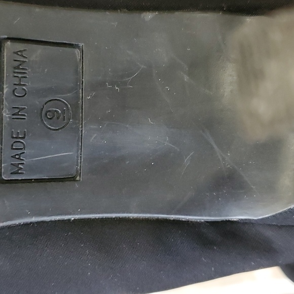 Rouge woman's black heel sock ankle booties boots size 9 - Picture 6 of 11